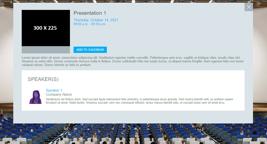 Image of 3D Theater: Agenda Theater Presentation Images