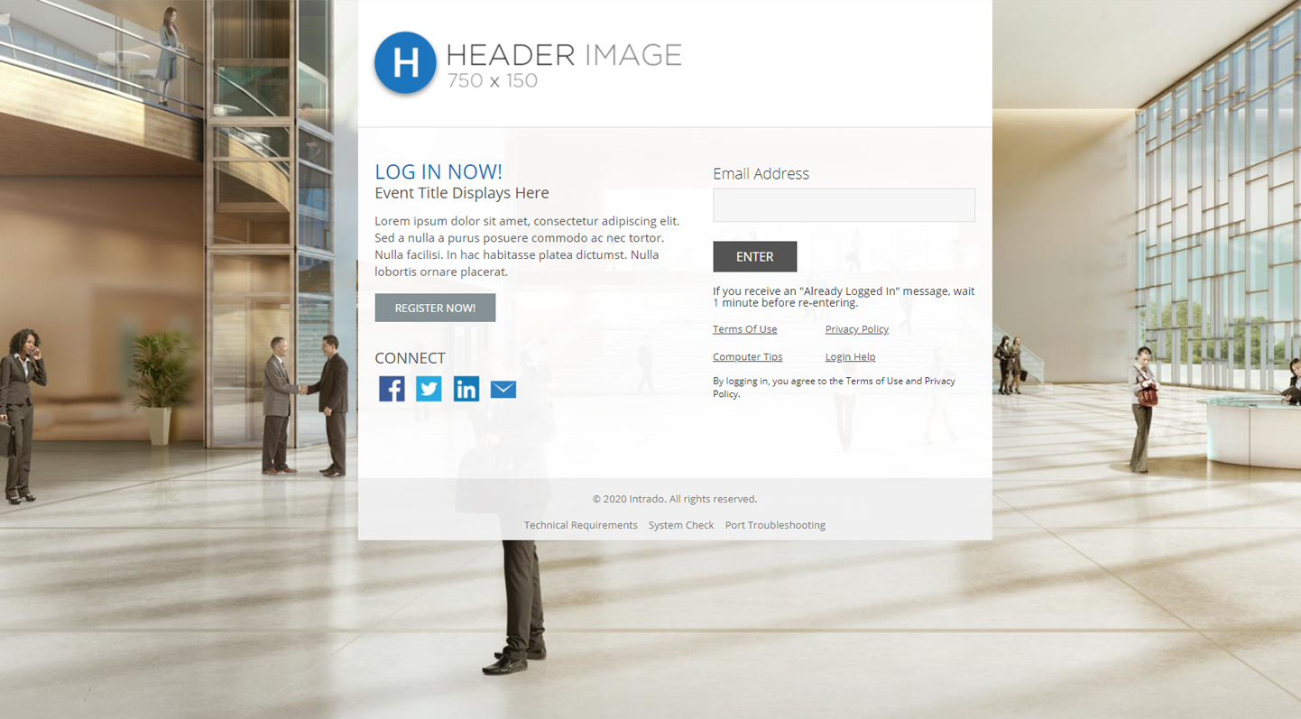 Image of 3D Login: VE 3D Light Theme